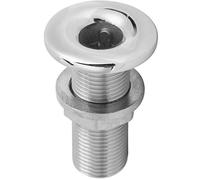 Tissting Marine Straight Thru Hull Fitting 1/2in 63mm 316 Stainless Steel Water Drain Outlet Plumbing Valve Hose Thru Drain Connector for Boat, Yachts