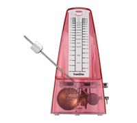 Tissting Mechanical Metronome Loud Sound High Precision Adjustable Tempo Pink - Portable 10.5cm/4.1in Metronome for Piano Guitar Violin Drums Rhythm Practice