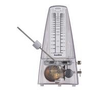 Tissting Mechanical Metronome White High Precision Adjustable Beat Speed - Portable Metronome 10.5cm/4.1in Lightweight for Piano Guitar Violin Drums Rhythm Practice Beginners Musicians