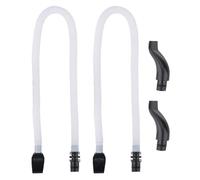 Tissting Melodica Mouthpieces Tube Set, 2 Pack Flexible Plastic Replacement Parts for Easy Installation - Flexible ABS Tube and Mouthpieces for Beginners, Students, Children