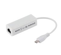 Tissting Micro USB to RJ45 Ethernet Network Adapter Card for Zero 1.3/W Motherboard, 10/100Mbps USB 2.0 Fast Ethernet Port Support Auto-Sensing Flow Control IEEE 802.3
