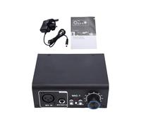 Tissting Microphone Preamplifier 1 Channel XLR Mic Preamp - Adjustable Gain & Phantom Power for Dynamic Condenser Microphones, Low Noise Studio Recording Amplifier