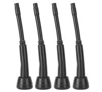 Tissting Milking Machine Liners, Black Rubber Teat Cup Liners Accessories for Goat Cow Milker, 4PCS 00U Size