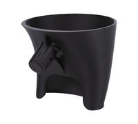 Tissting Mixer Flour Funnel 120mm Wide Opening 30 Degree Tilted Spout - Easy Pouring Attachment for Stand Mixers, Baking Accessory for Transferring Dry and Wet Ingredients, Black
