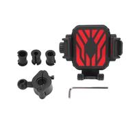 Tissting Motorcycle Phone Mount for Rearview Mirror 5.7-7.2 Inch Phones - Anti Shake Holder with 360° Adjustment for Scooter Motorbike, Includes Hex Key & Accessories (Red)