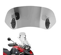 Tissting Motorcycle Windshield 11.2 X 4.9 Inch Tawny Acrylic Motorbike Windshield Deflectors with Extension Arms, Adjustable Clip on Motorcycle Windscreen Extension for Motorbike Modified