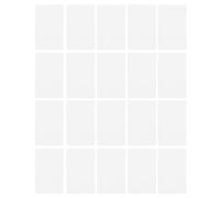 Tissting NFC Cards 20-Pack, 3.36x2.12in (85.5x54mm) White Rewritable Programmable Cards - Compatible with iOS Phones & NFC Devices, NTAG215 Chip