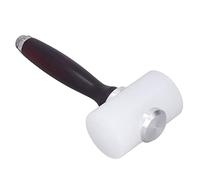 Tissting Nylon Leather Carving Mallet with Wooden Handle, Leathercraft Tool for Stamping Punching Cutting Accessories, Stainless Steel Head Sandalwood DIY Leather Working Tool