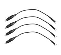 Tissting Oscilloscope Probe Ground Lead Wire Cable with Clip Accessories, 4Pcs Reliable Connection RoHS Compliant Durable Replacement Parts for Standard Oscilloscope P
