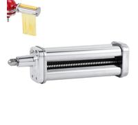 Tissting Pasta Roller Cutter, Adjustable Stainless Steel Pasta Sheet Roller Attachment for KitchenAid Stand Mixer, Compatible with All Models, Easy to Use for Homemade Pasta