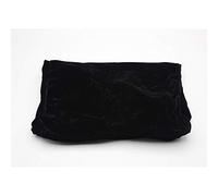 Tissting Piano Stool Dust Cover, Protector with Decorative Lace Trim, Breathable Soft Pleuche Fabric in 3 Colors for Piano Bench Accessories (Black)