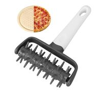 Tissting Pizza Dough Docker Grey Plastic Pizza Pin Puncher with Spikes, Kitchen Pastry Pie Needle Wheels Pizza Hole Puncher Roller for Cookie Pie Pastry Bread