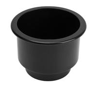 Tissting Plastic Cup Drink Holder Insert with Drain Hole, Recessed Cup Drink Holder, Easy To Clean Smooth Surface Cup Drink Can Holder for Boat Car Marine Rv(Black)