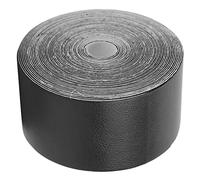 Tissting PU Racquet Grip Tennis, 5m Black Racket Grip Finishing Tape Hockey Stick Tape Squash Anti Slip Overgrip Handle Grip for Tennis Badminton (Black)