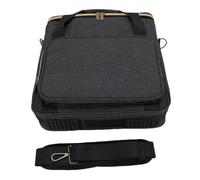 Tissting Record Carrying Bag Portable Record Storage for 7 10 12 Inch Holds Up to 10 Records - Large Capacity 33x8x32cm/13x3.2x12.6in for DJ Performance Travel Music Festival