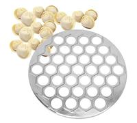 Tissting Russian Ravioli Maker 37 Holes 9.8 Inch Silver Aluminum Alloy Dumpling Mold Russian Pelmeni Dumpling Form for Kitchen