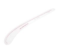 Tissting Sewing Ruler, Professional Plastic L Square Shape Ruler with French Curve for Accurate Dressmaking Quilting and Tailoring Measurements 12-260, Transparent Measuring Tool for Craft Projects