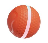 Tissting Smart Dog Ball with LED Light and Obstacle Avoidance 8cm/3.15in Orange - Interactive USB Rechargeable Toy for Small Medium Dogs with Three Play Modes and Long Battery Life