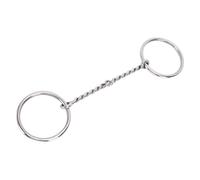 Tissting Snaffle Bit Stainless Steel Horse Bit 295mm/11.6in for Control and Comfort - Professional Equestrian Horse Training Riding Supplies Mouth Bit 135mm/5.3in