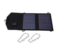 Tissting Solar Panel Charger 7W Portable Foldable ETFE USB Output 5V 0-2A - Rainproof Outdoor Camping Hiking Travel for Phone Tablet 420x180mm/16.54x7.09in