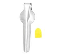 Tissting Stainless Steel Chestnut Opener with Concave-Convex Tray, Extended Handle and Reinforced Nails, Durable Household Nut Shelling Tool with Spoon for Kitchen Use