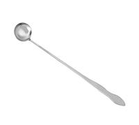 Tissting Stainless Steel Mixing Spoons, Small Spoon Long Cocktail Bar Coffee Spoons Long Spoons Tear Drop Shape for Home or Bartender Use Silver Cocktails Coffee Tea (Long Handle Mixing Spoon)
