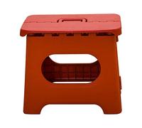 Tissting Step Stool 10 x 7.8 x 8.6in 150Lbs Load Bearing Red Plastic Folding Toddler Stools with Carrying Handle, Non-Slip Kids Footstool for Kitchen Bathroom