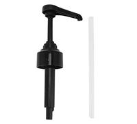 Tissting Syrup Dispenser Pump, Black ABS Leak-Proof Syrup Pressure Pump with 8ml Measuring Nozzle, Adjustable Hose for Home Bar, Coffee, Tea and Cocktails