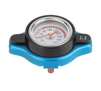 Tissting Thermostatic Radiator Cap with Temperature, Leakproof Water Tank Cover, Pressure Adjustment Coolant Level Maintenance for Car Engine Compartment Cooling Sy (Small Head 1.1bar)