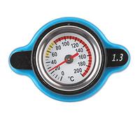 Tissting Thermostatic Radiator Cap with Temperature, Leakproof Water Tank Cover, Pressure Adjustment Coolant Level Maintenance for Car Engine Compartment Cooling Sy (Big Head 1.3bar)