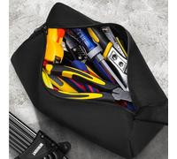 Tissting Tool Pouch, Heavy-Duty Oxford Tool Bag with Reinforced Hand Strap Portable Storage Organiser for Electricians Garden Workers Home DIY