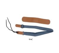 Tissting Ukulele Strap Adjustable Length 72-128cm/28.3-50.4in For Comfortable Playing - Cross Shoulder Pad Denim Leather Replacement Belt For Soprano Concert Tenor