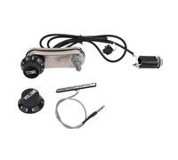 Tissting Violin Pickup Piezo Transducer Bridge Set with Tone and Volume Knobs - Amplification Kit for Electric Violin Solid Body Design with 2.5mm and 6.35mm Jacks