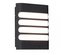 Tissting Wall Lamp, Modern Waterproof LED Wall Light with Dusk to Dawn Sensor, Plastic Housing for Outdoor Porch, Patio, Garage, Entryway, Black Exterior Lantern