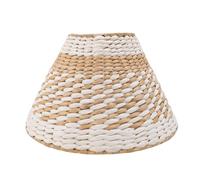 Tissting Woven Table Lamp Shade for E27/E14, 11.6x6.5in/29.5x16.5cm, Hand Crafted Minimalist Lampshade for Home Decor, Hotel, Restaurant Lighting Ambience (Type 1)