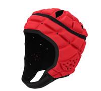 Tissting Youth Rugby Headgear Adjustable EVA Soft Shell Helmet 25-30cm/10-12in - Padded Football Headguard For Kids Soccer Cycling Sports Lightweight Breathable Protection (S)