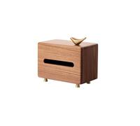 Tissue Box， Black Walnut Living Room Retro Paper Box, Coffee Table Tissue Napkin Solid Wood Storage