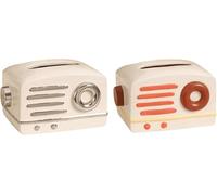 Tissue Box, Ceramic Rectangle Tissue Box Holder in Silver and Brown(Silver+Brown)