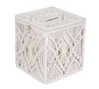 Tissue Box Cover Boho Macrame Tissue Holders for Bathrooms Farmhouse Napkin Holder, Tissue Box Cover Macrame Napkin Dispenser Tissue Organizer for Bathroom Bedroom Living Room