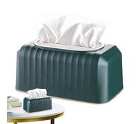 Tissue Box Cover, Creative Rectangular Stylish Facial Cube Tissue Box, Elegant Decor for Bathroom, Kitchen, 8.46 x 4.53 x 4.41 Inches, White, Blue, Light Green