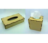Tissue Box Cover Flat Pack DIY Mixed Media Artist Board Blank MDF Wooden i30 (Slim Branded)