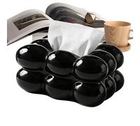 Tissue Box Cover For Bathroom Smooth Neat Appearance Aesthetic Cotton Candy Design Cube Glossy Finish For Desk Car Travel Living Room Office Table Counter Kitchen