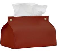 Tissue Box Cover Holder, Leather Household Paper Towel Storage Box