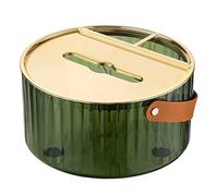 Tissue Box Cover Holder Pretty Desktop Round Transparent Plastic Paper Case Adorable Practical