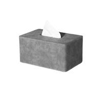 Tissue Box Cover, Multifunctional PU Leather Holder for Napkins and Stationery, Desktop Tissue Paper Holder for Home and Office