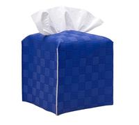 Tissue Box Cover, Tissue Box Holder, Tissue Holders Decorative Organizer for Home Decor, Tabletop and Car, 5"X5"X5" (Deep Blue)
