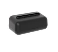 Tissue Box Cover Tissue Box With Rounded Corners for the Home Desktop Built-in Spring Loaded Drawer Box Tissue Box Holder(Black)