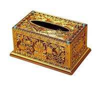 Tissue Box Covers Rectangular Tissue Box Resin Carved Tissue Box Home Living Room Dining Room Kitchen Bedroom Office Decorative Tissue Box Tissue Box Holder For Home Or Office ( Color : A , Size : One