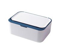 Tissue Box - Facial Tissue Dispenser Box With Lid Sealed Rectangular - Wet Wipes Dispenser Refillable,Dust Cover And Silicone Ring To Keep Wipes Fresh And Clean,for Living Room,bedroom,baby Carriage