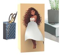 Tissue Box for Girls - 10 Inch Decorative Holder | Portable Paper Case - Cute Small Tissue Box for 3 Layers of 100 Sheets or 4 Layers of 75 Sheets, Easy to Move,